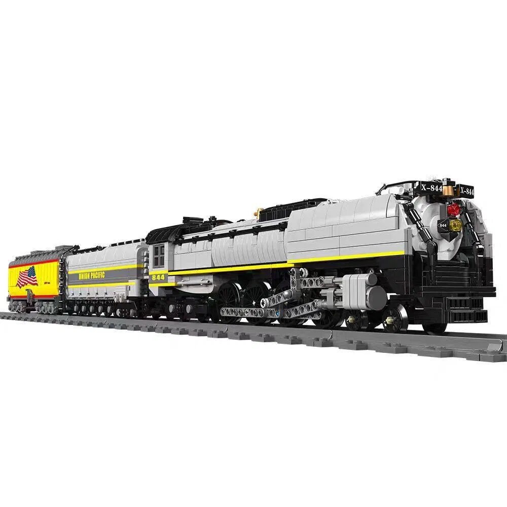 Конструктор поезд Mould King 12031 Union Pacific 844, детализированная модель локомотива
