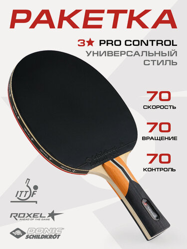 Изображение товара Ракетка для настольного тенниса Roxel Pro Control, коническая