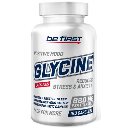 аминокислота be first beta alanine capsules без вкуса 120 шт Аминокислота Be First Glycine, без вкуса, 120 шт.