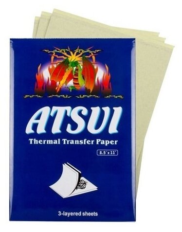 Atsui - Thermal Standart Трансферная бумага для тату А4 - 10 листов