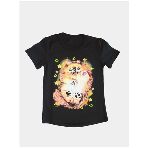 фото Футболка для девочки с принтом, футболка светящиеся в темноте (на рост 110-116) наши футболки