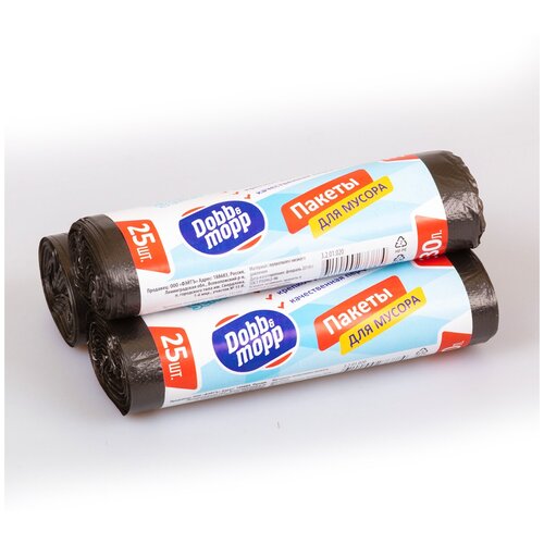 Пакеты мусорные Dobb &Mopp 30л, 5 упаковок, 25 шт/упак