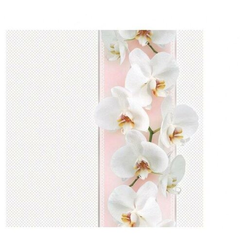 Салфетки сервиров.Daisy Белые орхидеи, 33х33х3сл., 20шт