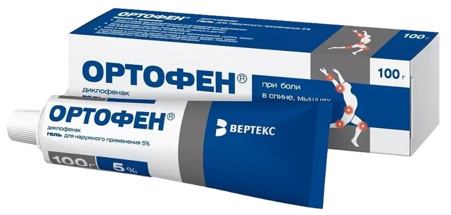 Ортофен гель д/нар. прим., 5%, 100 г
