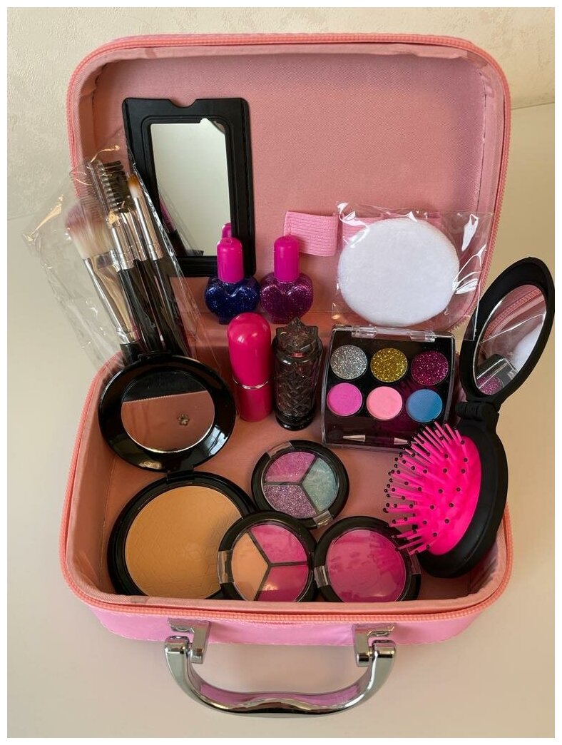 фото Большой набор детской косметики для девочки/ Чемоданчик детской декоративной косметики