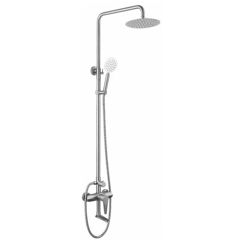 Профсан сталь ПСМ-300-8 STEEL, Душевая система со смесителем из нержавеющей стали