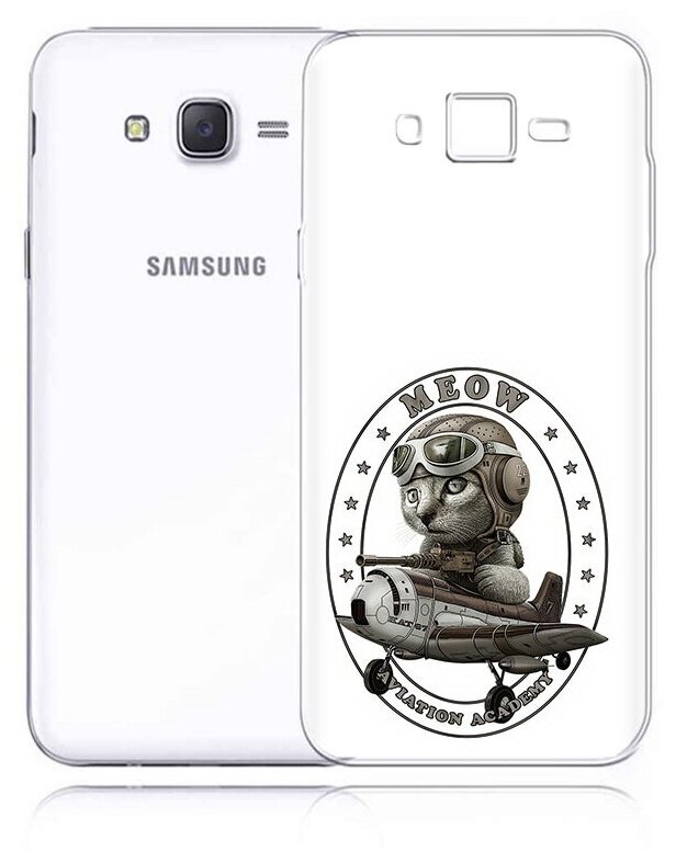 Чехол задняя-панель-накладка-бампер MyPads кот в самолете для Samsung Galaxy J5 2016 SM-J510H/DS/J510F/DS противоударный