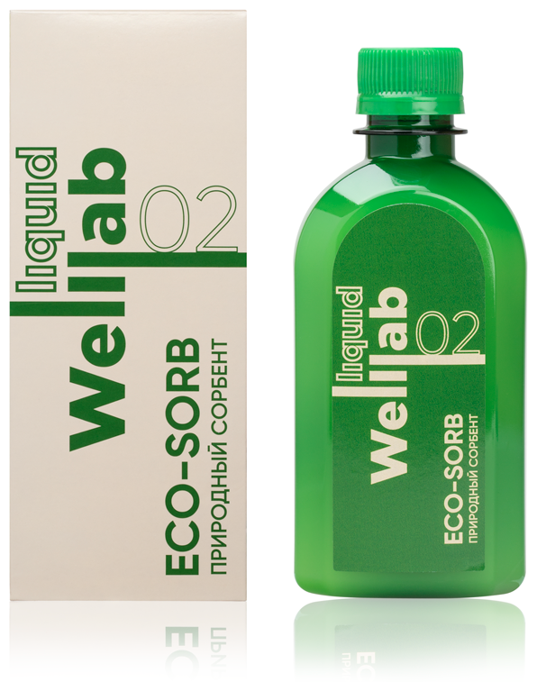 Природный сорбент Welllab liquid ECO-SORB для нормализации работы пищеварительной системы 300 мл WELLLAB LIQUID Объем: 300 мл