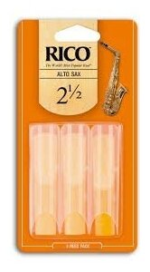 Rico Royal RJA0325 Alto Sax #2.5 3BX трости для альт саксофона, размер 2.5, 3 шт