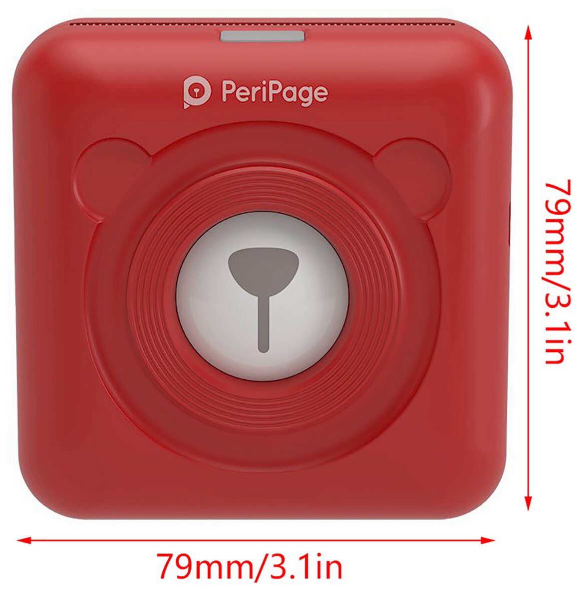 Мини принтер PeriPage A6 красный