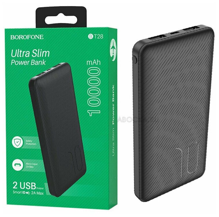 Внешний аккумулятор / Borоfone power bank / BT28 2A / 10000 мАч
