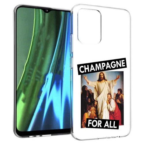 Чехол задняя-панель-накладка-бампер MyPads шампанское для Realme Narzo 50i противоударный