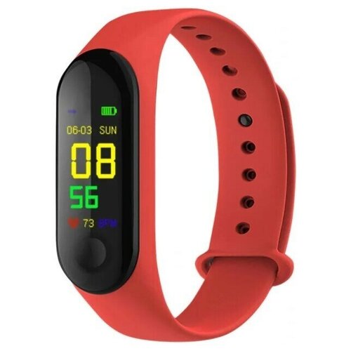 Фитнес-браслет M3 красный 60400₽