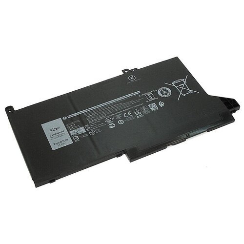 Аккумулятор для Dell Latitude 7280, 7380, 7480, 7390, 7490 (PGFX4, DJ1J0), 42Wh, 11.4V