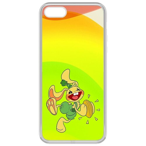 Чехол-накладка / чехол для телефона / Krutoff Clear Case Хаги Ваги - Крольчонок Бонзо для iPhone 5