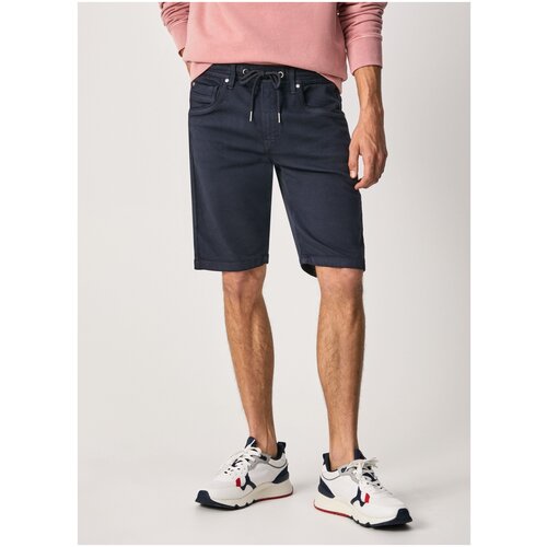 фото Шорты для мужчин, pepe jeans london, модель: pm800920, цвет: темно-синий, размер: 31