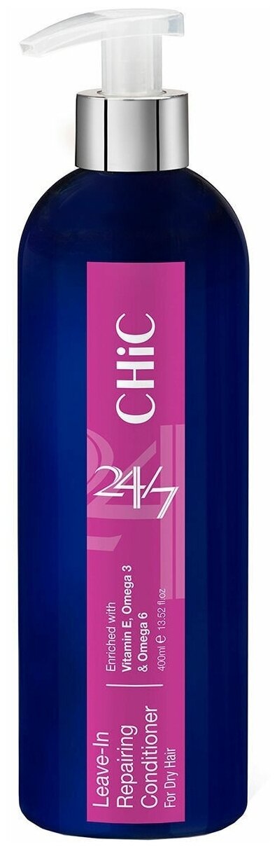 Кондиционер Chic Cosmetic Несмываемый кондиционер-экспресс уход для сухих волос, 400мл для объема, смягчения, блеска и защиты