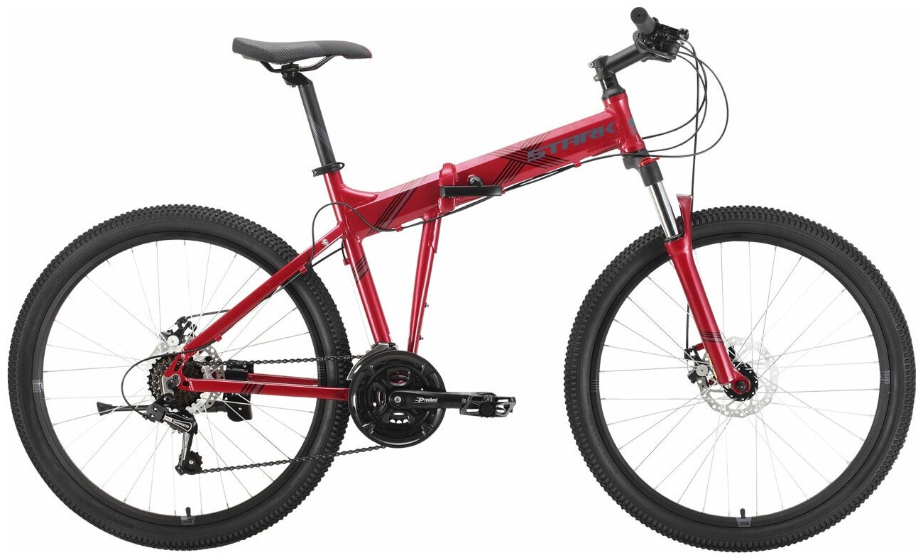 Велосипед Stark'21 Cobra 26.2 D красный/серый рама 20" (HD00000263)