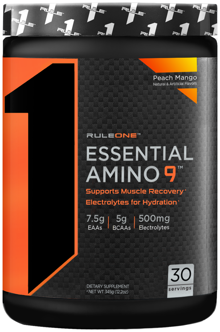 Аминокислоты без кофеина RULE ONE Essential Amino 9 (Персик-манго) 345 г