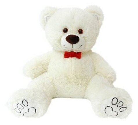 Мягкая игрушка Топ Медведи Медведь Валентин, 70 см, молочный