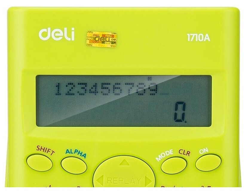 Калькулятор научный Deli E1710A/GRN зеленый 10+2-разр