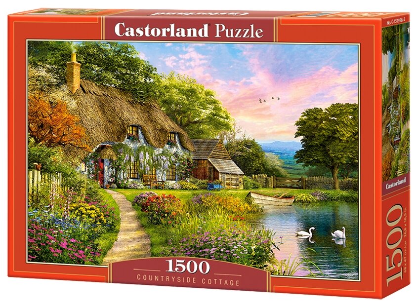 Пазл Castorland Countryside Cottage, C-151998, 1500 дет, 47х68х5 см, разноцветный