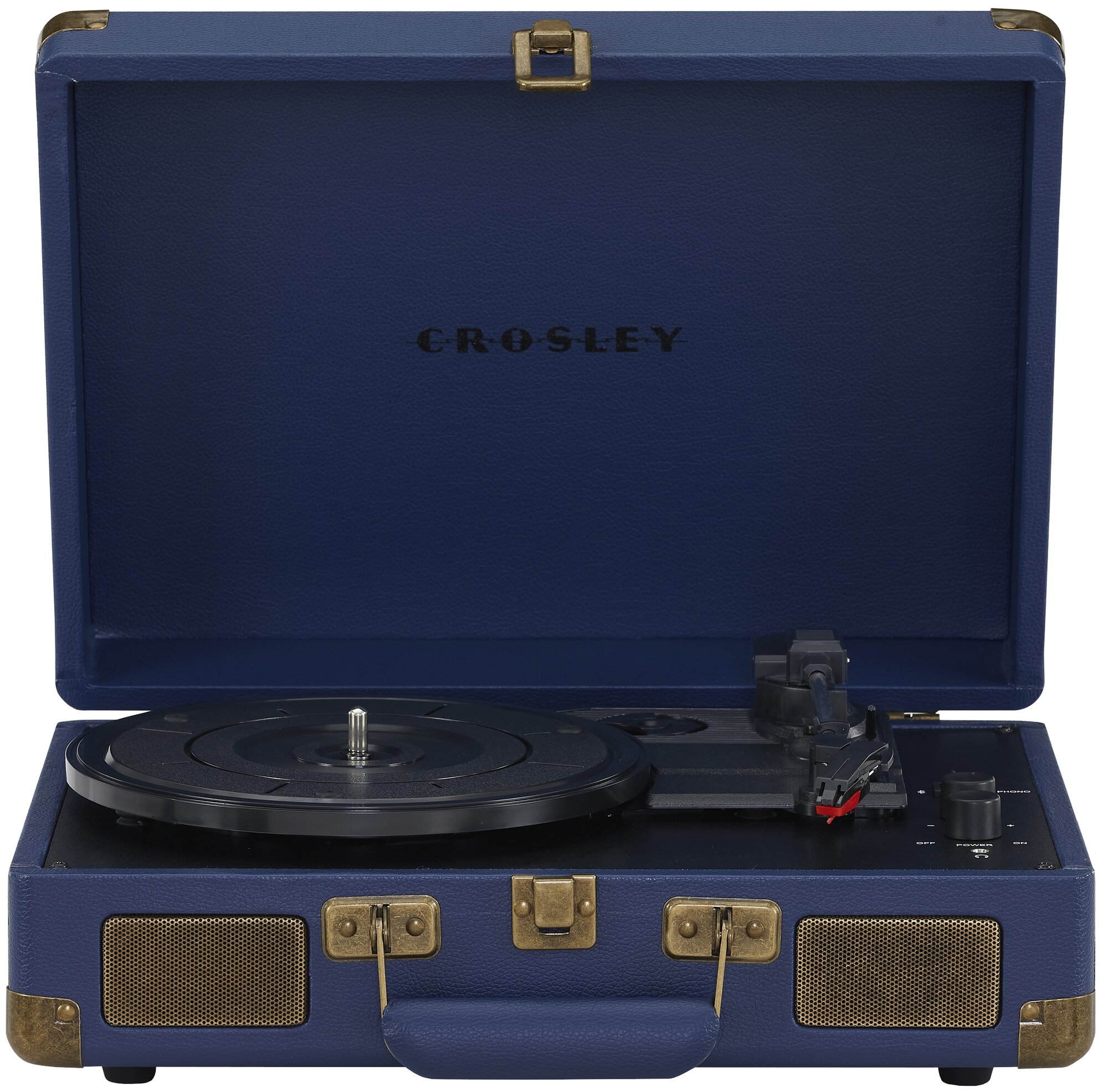 Виниловый проигрыватель Crosley Cruiser Plus [CR8005F-NV4] Navy c двухсторонним Bluetooth