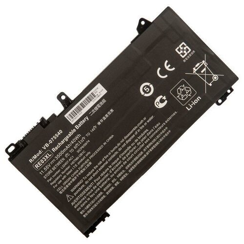 аккумулятор для ноутбука hp probook 430 g7 11 55v 45wh Аккумулятор для ноутбука HP ProBook 430 G6, 430 G7, 440 G7, 445 G7, 440 G6, 450 G6, 450 G7, 455 G6, 455R G6, zhan 66 AMD, zhan 66 G2 14, zhan 66 Pro 13 G2 3500mAh 11.55V