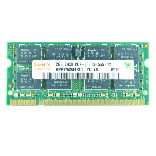 Оперативная память Hynix 2GB DDR2 667MHz PC2-5300S SO-DIMM оперативная память 2 гб 1 шт hynix ddr2 800 so dimm 2gb