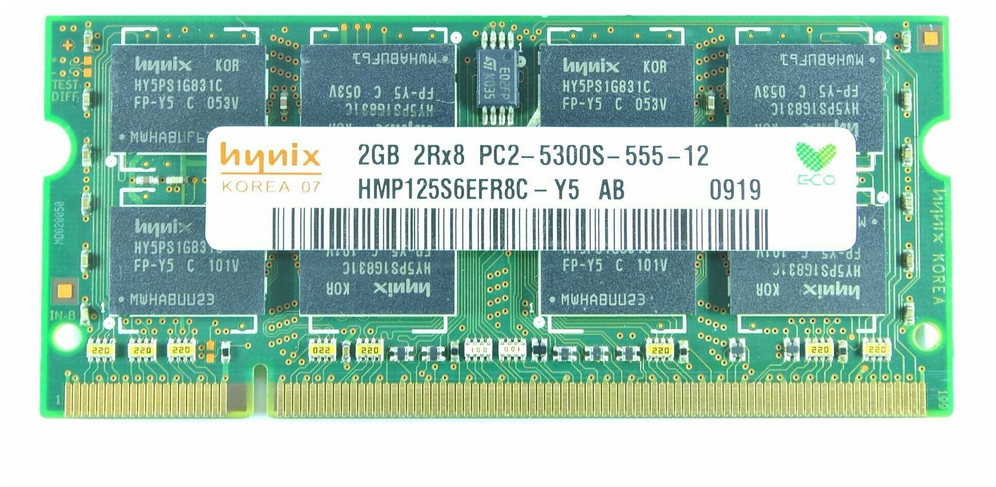 Оперативная память Hynix 2GB DDR2 667MHz PC2-5300S SO-DIMM