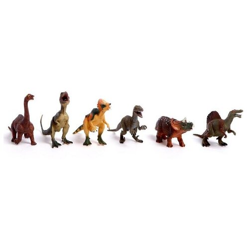 Набор динозавров «Юрский период», 6 фигурок скх в гостях у динозавров волшебная книга динозавров путешествие в юрский период галкина а