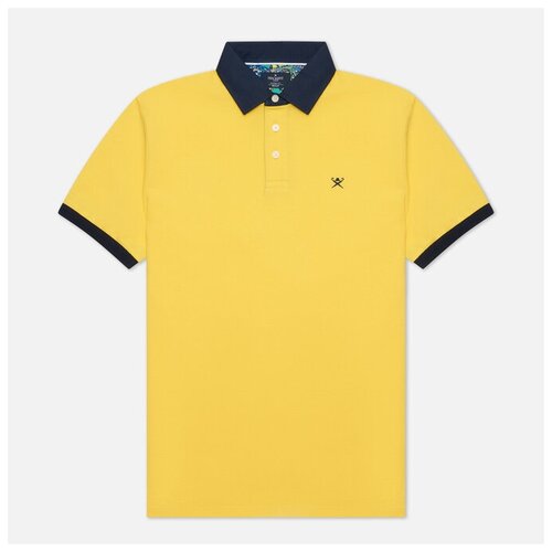 фото Мужское поло hackett swim trim slim fit жёлтый , размер s