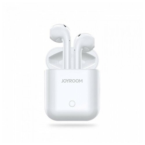 Наушники беспроводные Беспроводная гарнитура Наушники Bluetooth Joyroom белые с красным чехлом JR-T03S 174900₽
