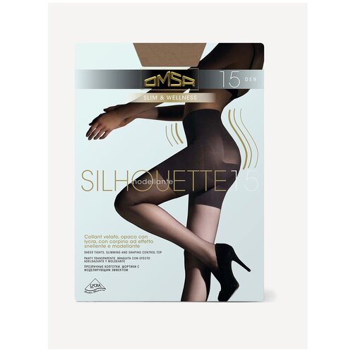 Колготки Omsa SILHOUETTE 15 размер 2/S, beige naturel (Песочный)