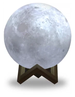 Ночник gauss NN002 3D Луна светодиодный, 1 Вт, белый - фото №1