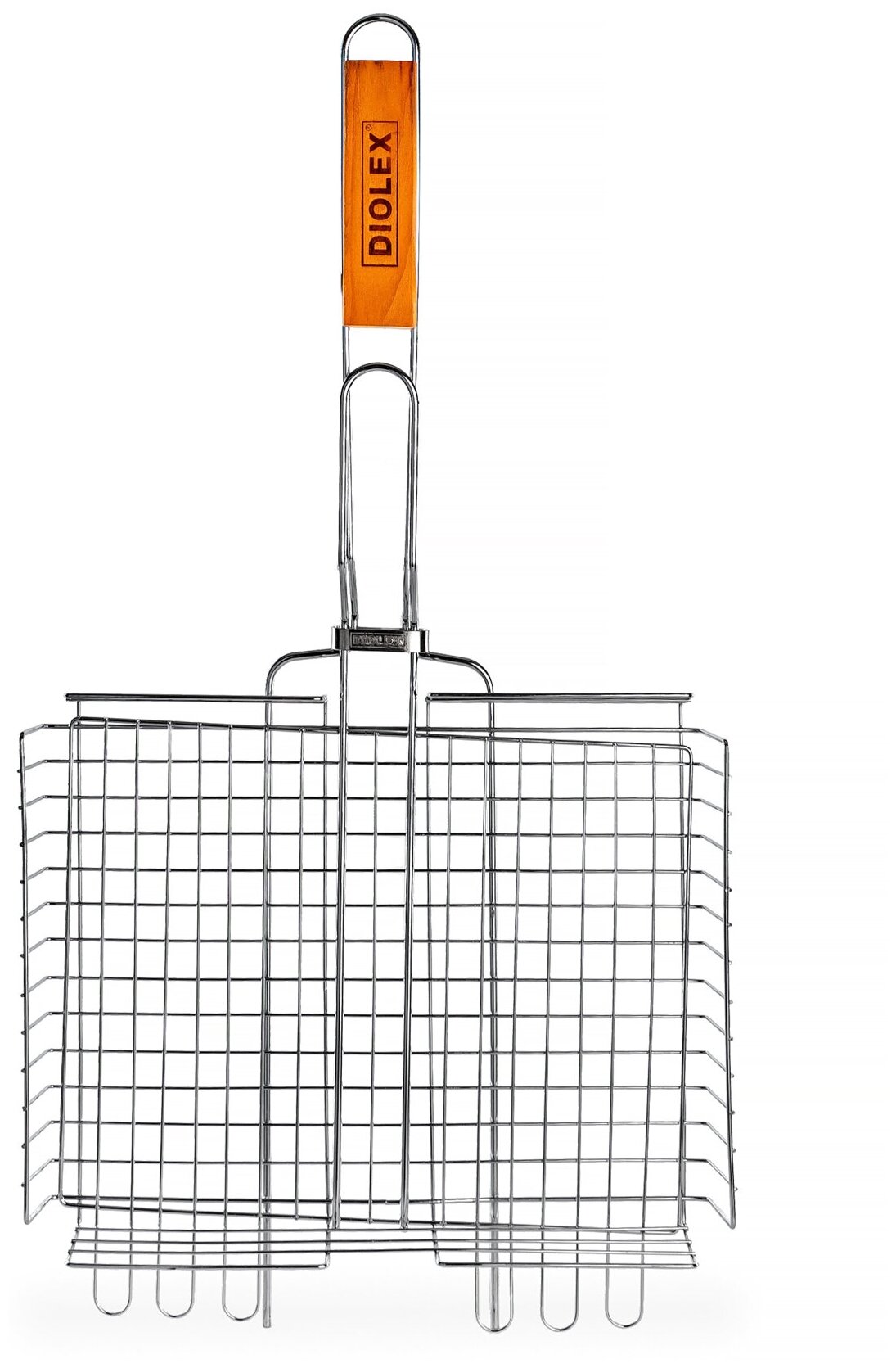 DX-G1102 Решетка-гриль глубокая 31x24cm (сталь с хромированным покрытием) Diolex - фото №3