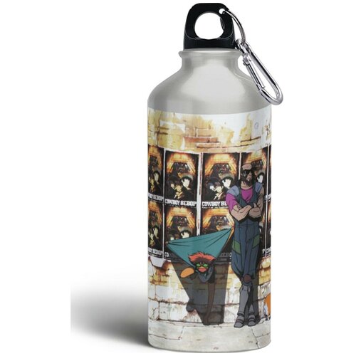 фото Бутылка спортивная/туристическая фляга аниме ковбой бибоп cowboy bebop - 6384 brutbottle