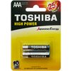 Батарейки Toshiba High Power Alkaline LR03GCP BP-2, блистер 2 шт. - изображение
