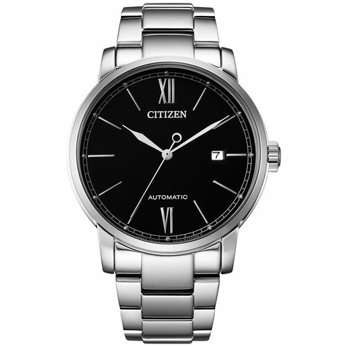 Наручные часы CITIZEN Automatic NJ0130-88E, серебряный, черный