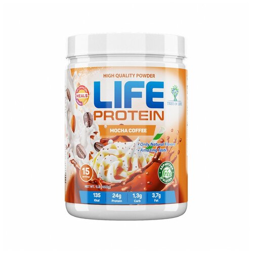 Протеиновый коктейль для похудения Life Protein 1LB (450 г) со вкусом Крем-Брюле 15 порций