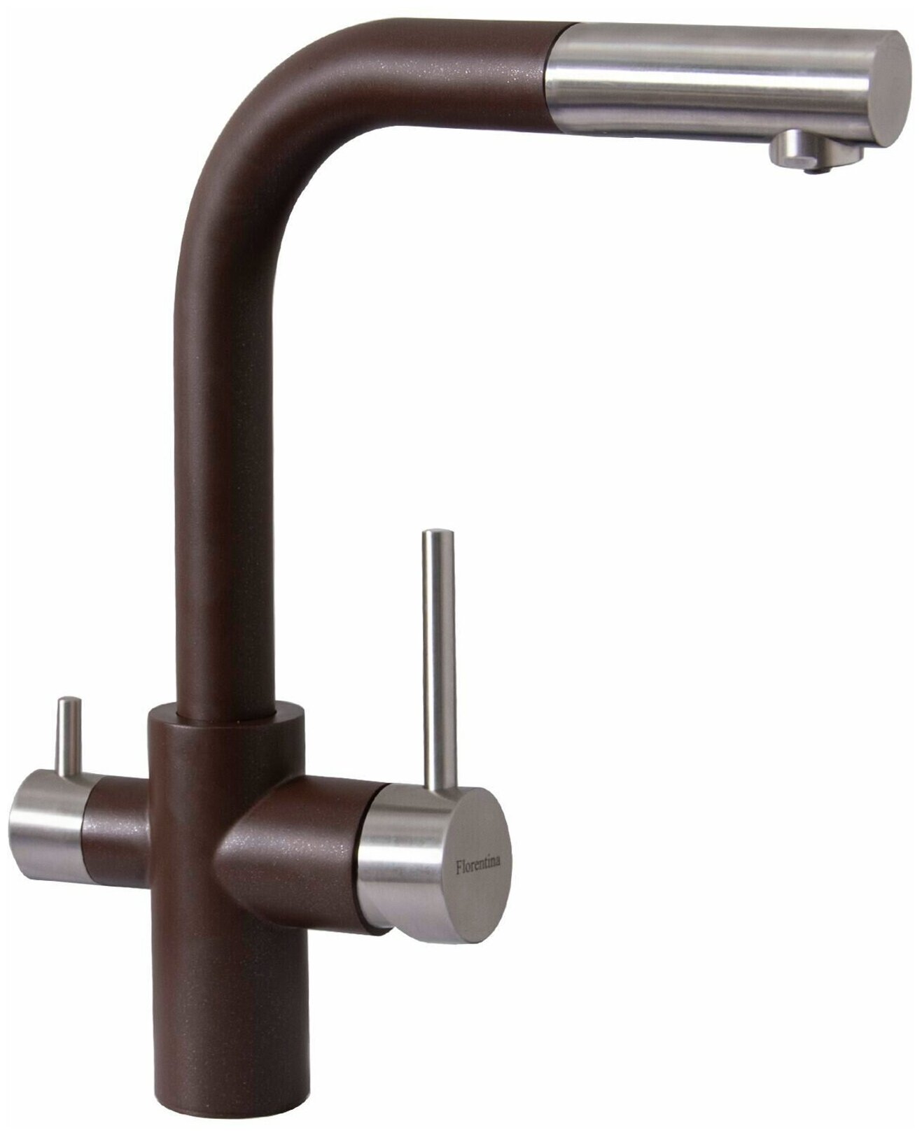 Смеситель для кухни Florentina Кристалл FL Мокко