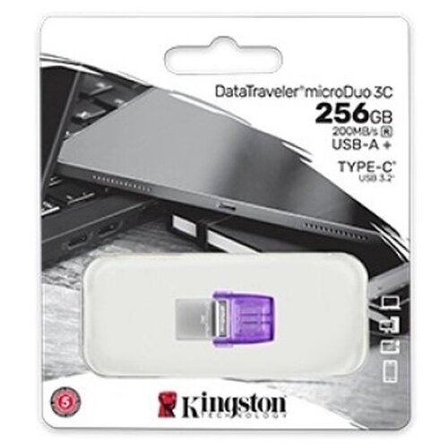 USB флешка KINGSTON 256Gb DTDUO3CG3/256GB USB Type-C 3.2 Gen 1/USB 3.2 Gen 1