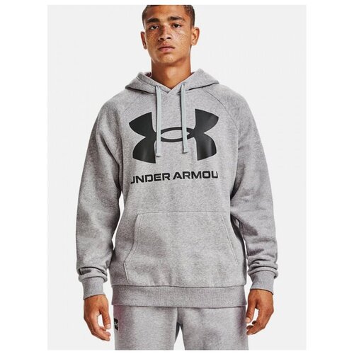 фото Худи under armour rival fleece big logo, размер xxl, серый