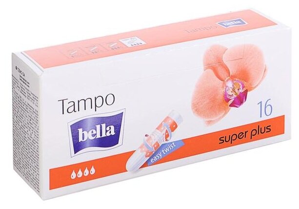Гигиенические тампоны Bella Premium Сomfort Super Plus, 16 шт