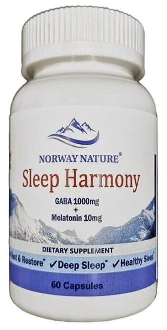 Ночные восстановители Norway Nature Sleep Harmony 60 капсул 60 капсул