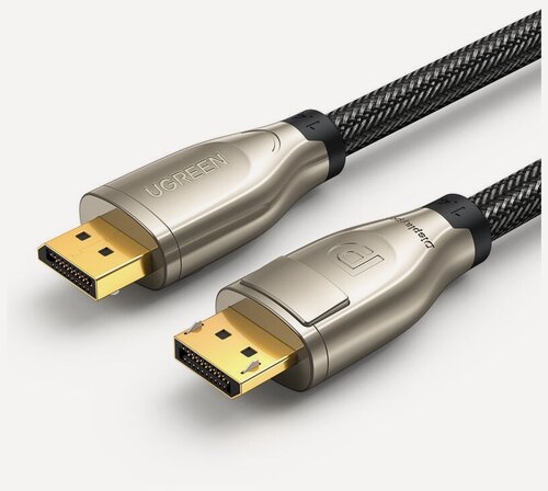 Изображение товара Кабель Ugreen, DisplayPort 1.4, 8K, 3м, экранированный, луженая медь (60844)