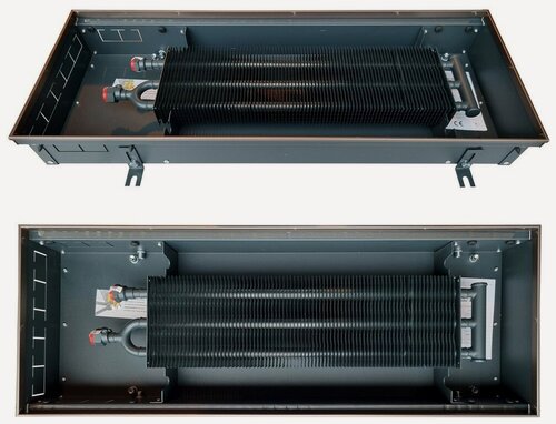 Изображение товара Внутрипольный конвектор Techno Power KVZ 300-105-0800/Б с естественной конвекцией, окантовка цвет бронза, без решетки