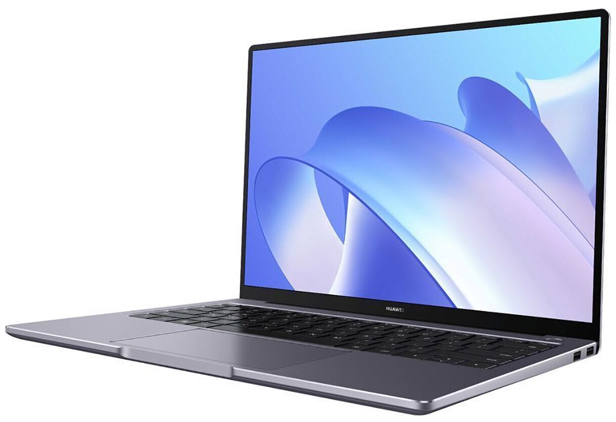 Ноутбук Huawei MateBook 14 53012NVN AMD Ryzen 5 5500U 21 GHz - 40 GHz 16384 Mb 14 2160х1440 512 Gb SSD DVD нет AMD Radeon Graphics Windows 11 Home серый