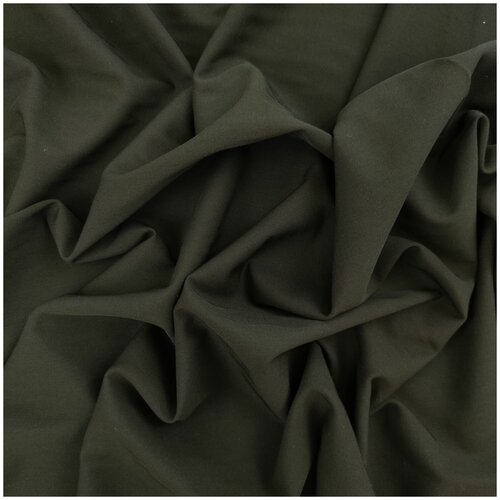 Ткань костюмная шерсть (черный) 95% шерсть, 5% эластан , 50 см * 155 см, италия