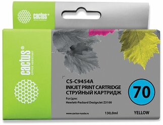 Cartridge ink Cactus CS-C9454A №70 yellow (130ml) for HP DJ Z3100